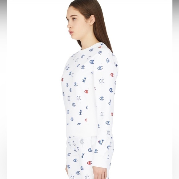 SzS Champion Reverse Weave all over “C” logo crew neck sweater VGUC - Picture 3 of 11